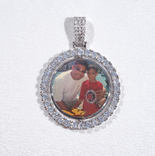 3D Spinning 2-Faced Custom Picture Pendant