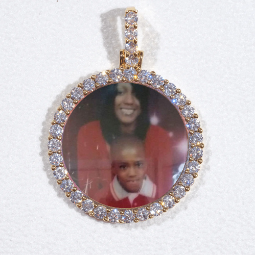 3D CIRCLE CUSTOM PICTURE PENDANT SMALL SIZE