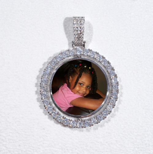 3D Spinning 2-Faced Custom Picture Pendant