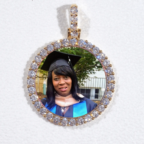 3D CIRCLE CUSTOM PICTURE PENDANT SMALL SIZE