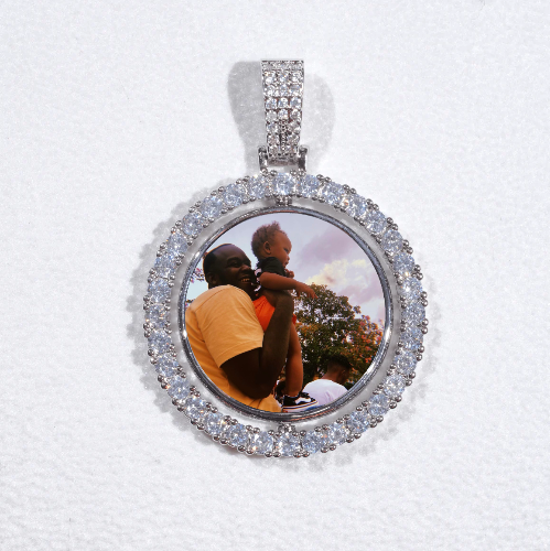 3D Spinning 2-Faced Custom Picture Pendant