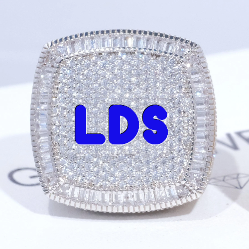 CUSTOM LETTER 3D ICED RING