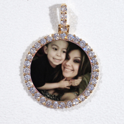 3D CIRCLE CUSTOM PICTURE PENDANT SMALL SIZE