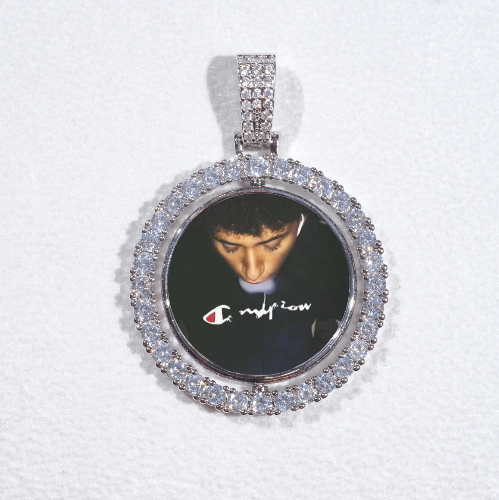 3D Spinning 2-Faced Custom Picture Pendant