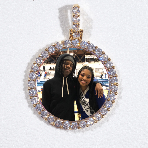 3D CIRCLE CUSTOM PICTURE PENDANT SMALL SIZE