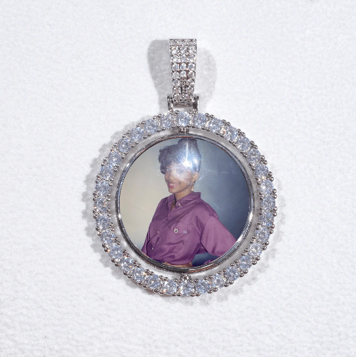 3D Spinning 2-Faced Custom Picture Pendant