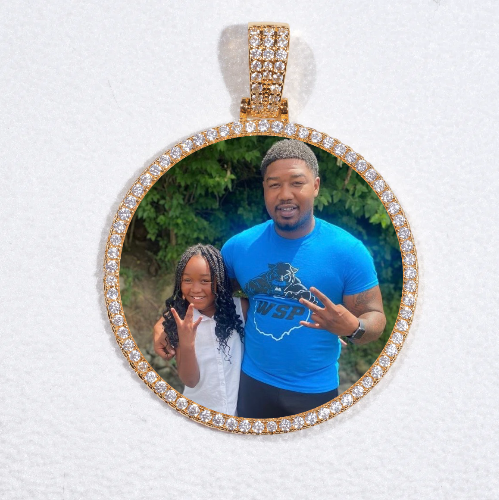 MEDIUM 3D CIRCLE CUSTOM PICTURE PENDANT