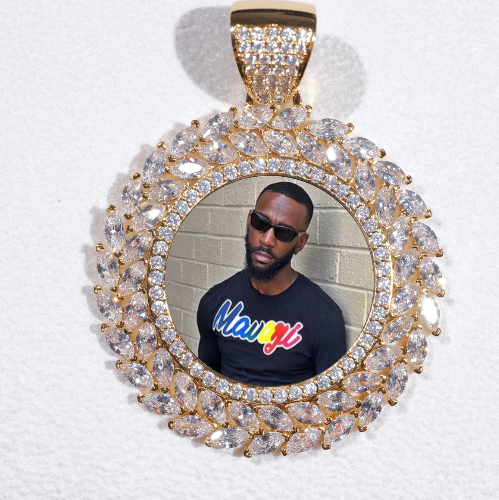 Large 3D Wheat Ear Custom Picture Pendant