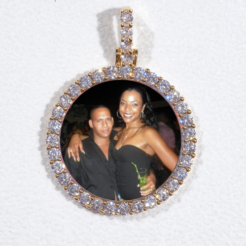 3D CIRCLE CUSTOM PICTURE PENDANT SMALL SIZE