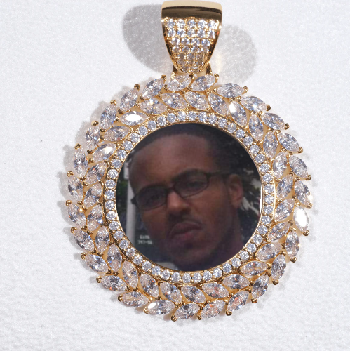 Large 3D Wheat Ear Custom Picture Pendant