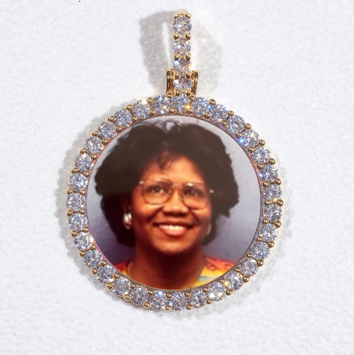 3D CIRCLE CUSTOM PICTURE PENDANT SMALL SIZE