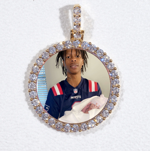 3D CIRCLE CUSTOM PICTURE PENDANT SMALL SIZE