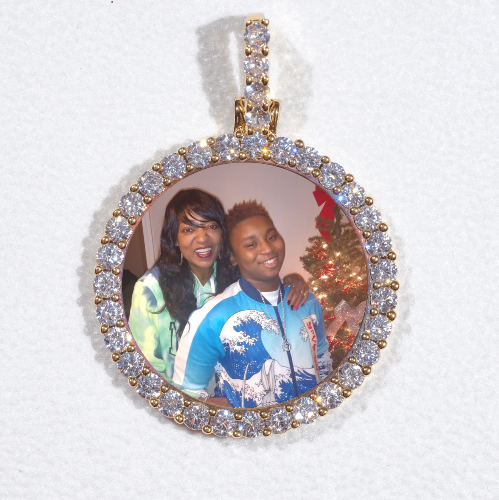 3D CIRCLE CUSTOM PICTURE PENDANT SMALL SIZE