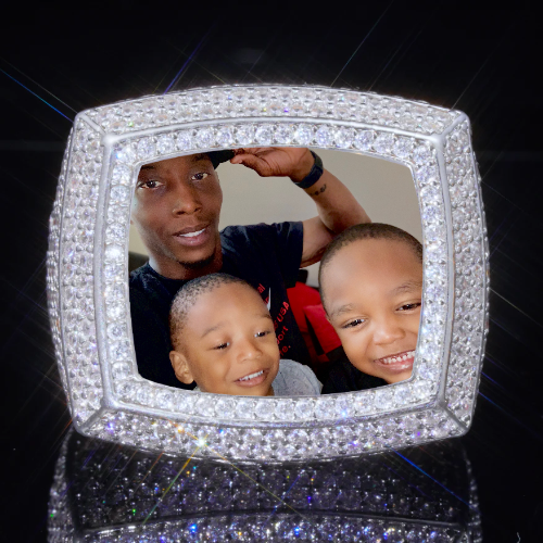 3D CUSTOM PICTURE ICED RING