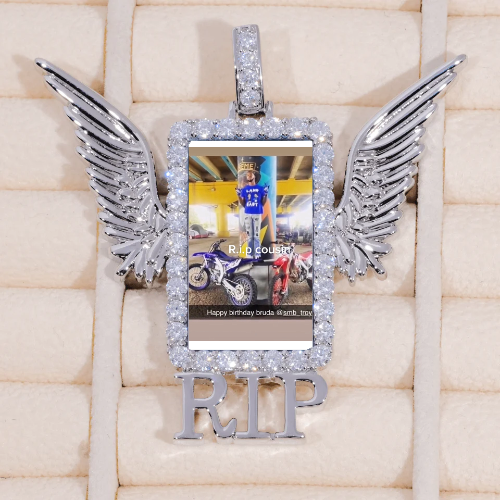 RIP WING 3D CUSTOM PICTURE PENDANT