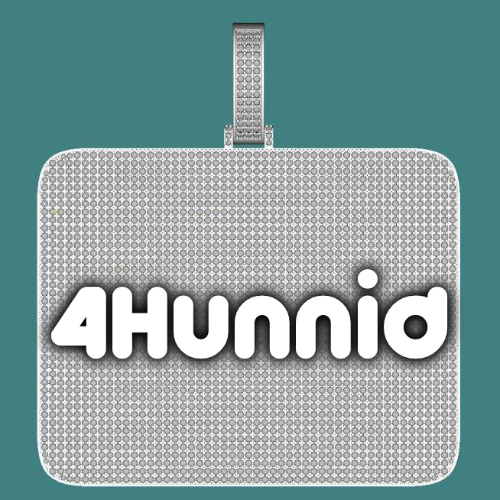 CUSTOM LETTER NECKLACE 3D BIG SQUARE