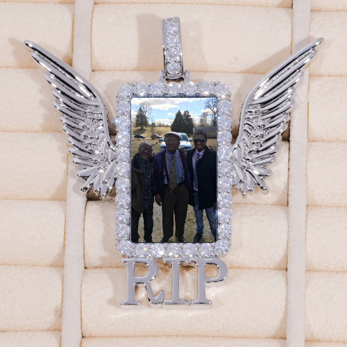 RIP WING 3D CUSTOM PICTURE PENDANT