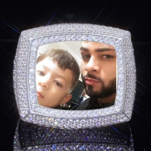 3D CUSTOM PICTURE ICED RING