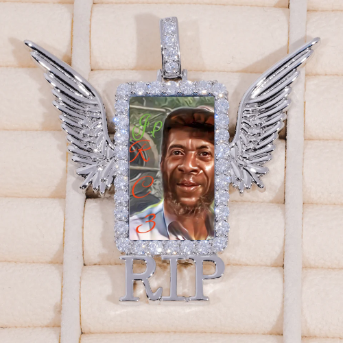 RIP WING 3D CUSTOM PICTURE PENDANT