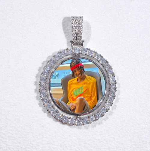 3D Spinning 2-Faced Custom Picture Pendant