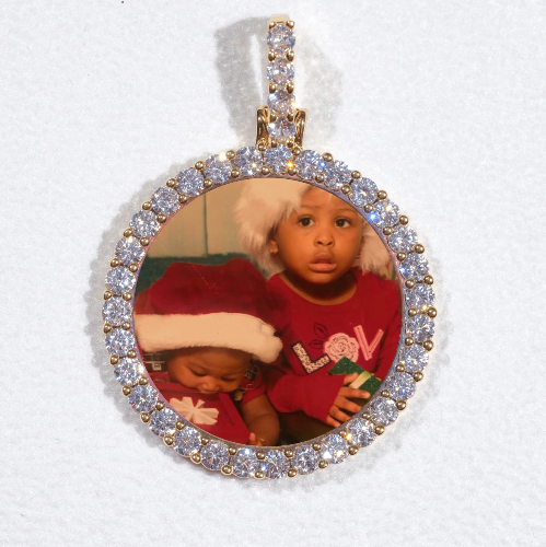 3D CIRCLE CUSTOM PICTURE PENDANT SMALL SIZE