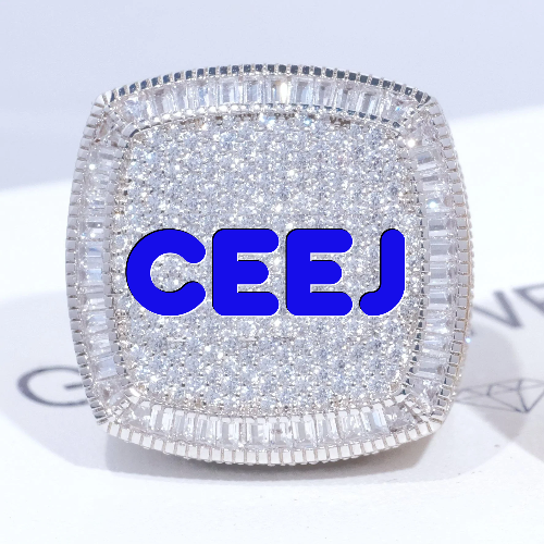 CUSTOM LETTER 3D ICED RING