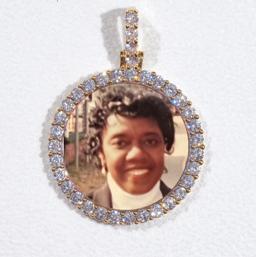 3D CIRCLE CUSTOM PICTURE PENDANT SMALL SIZE