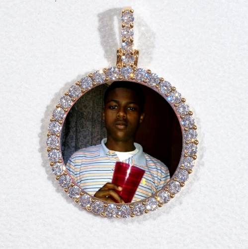 3D CIRCLE CUSTOM PICTURE PENDANT SMALL SIZE