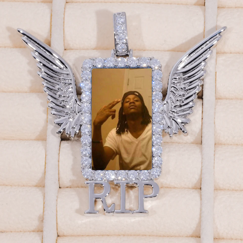 RIP WING 3D CUSTOM PICTURE PENDANT