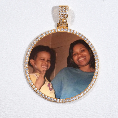 MEDIUM 3D CIRCLE CUSTOM PICTURE PENDANT
