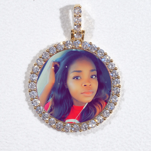 3D CIRCLE CUSTOM PICTURE PENDANT SMALL SIZE
