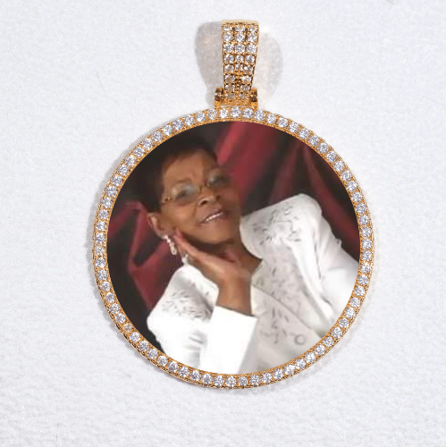 MEDIUM 3D CIRCLE CUSTOM PICTURE PENDANT