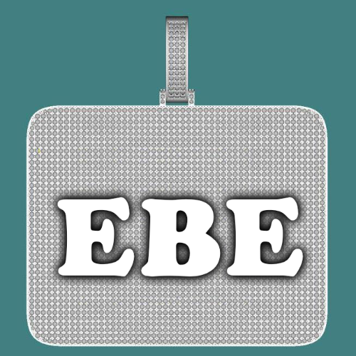CUSTOM LETTER NECKLACE 3D BIG SQUARE