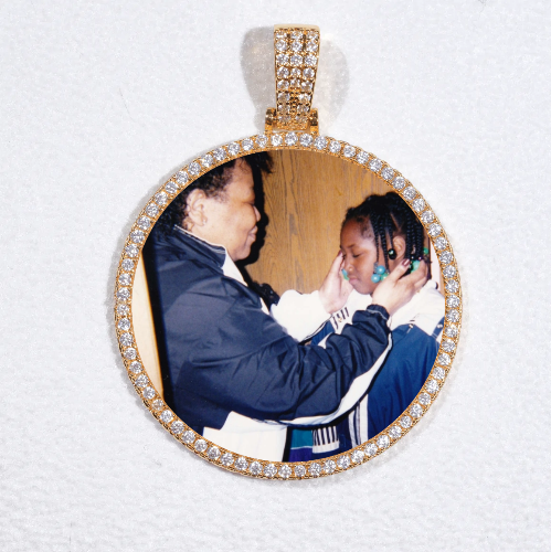 MEDIUM 3D CIRCLE CUSTOM PICTURE PENDANT