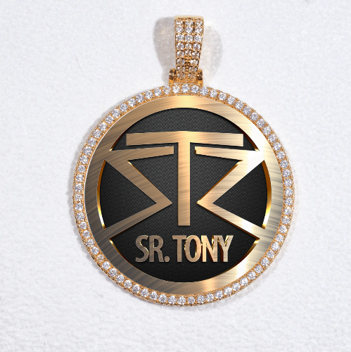 MEDIUM 3D CIRCLE CUSTOM PICTURE PENDANT