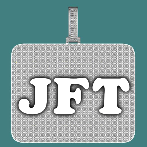 CUSTOM LETTER NECKLACE 3D BIG SQUARE