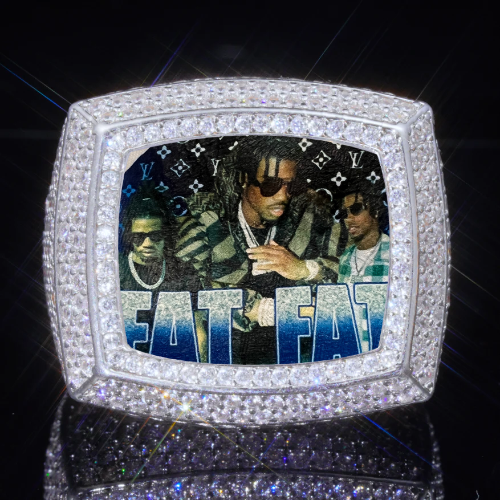 3D CUSTOM PICTURE ICED RING