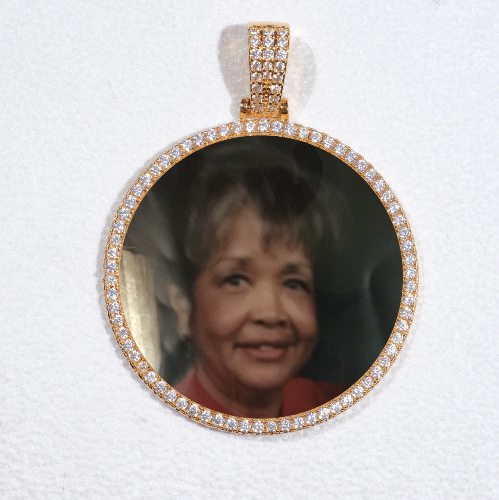 MEDIUM 3D CIRCLE CUSTOM PICTURE PENDANT