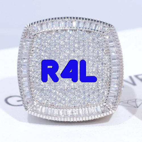 CUSTOM LETTER 3D ICED RING