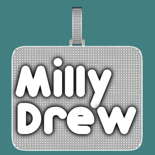 CUSTOM LETTER NECKLACE 3D BIG SQUARE