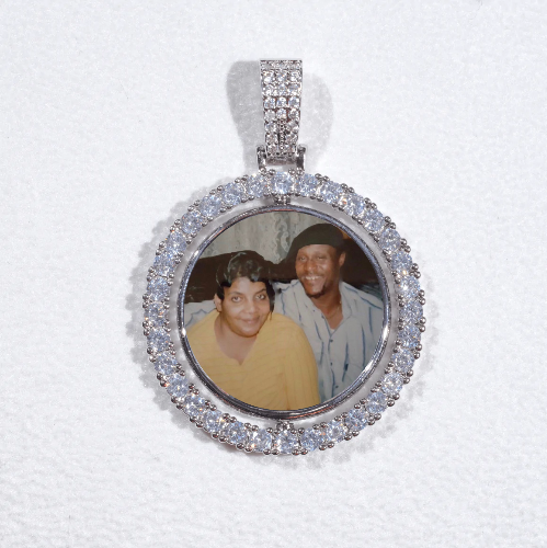 3D Spinning 2-Faced Custom Picture Pendant