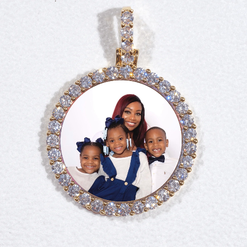 3D CIRCLE CUSTOM PICTURE PENDANT SMALL SIZE