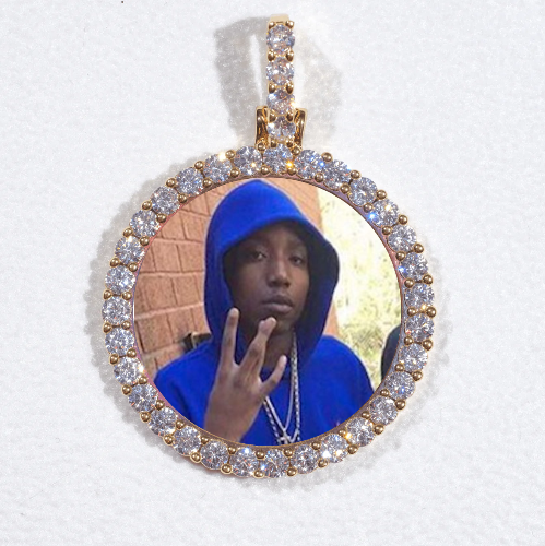 3D CIRCLE CUSTOM PICTURE PENDANT SMALL SIZE