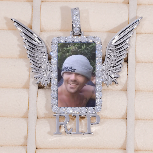 RIP WING 3D CUSTOM PICTURE PENDANT