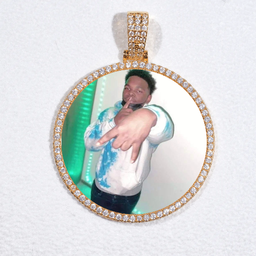 MEDIUM 3D CIRCLE CUSTOM PICTURE PENDANT
