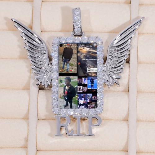 RIP WING 3D CUSTOM PICTURE PENDANT