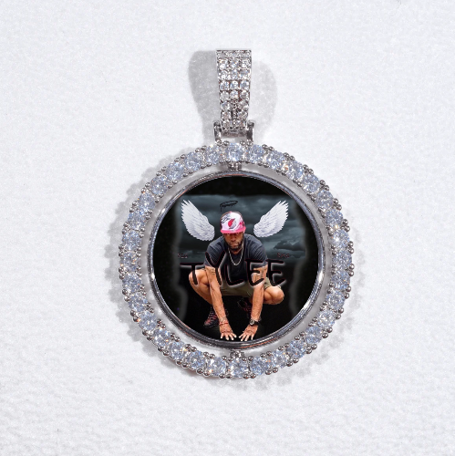 3D Spinning 2-Faced Custom Picture Pendant