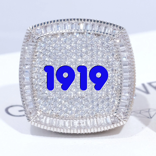 CUSTOM LETTER 3D ICED RING
