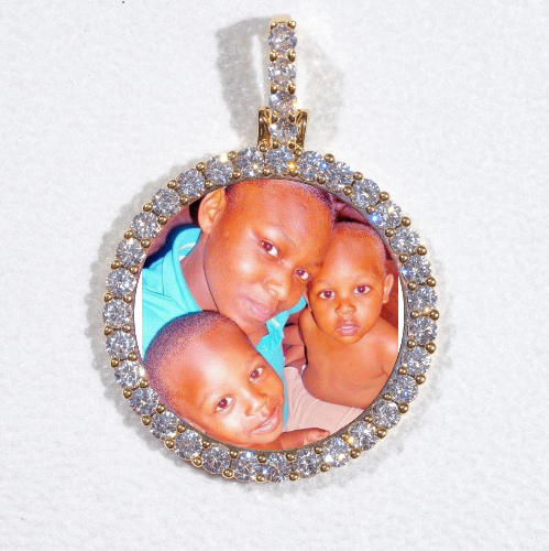 3D CIRCLE CUSTOM PICTURE PENDANT SMALL SIZE