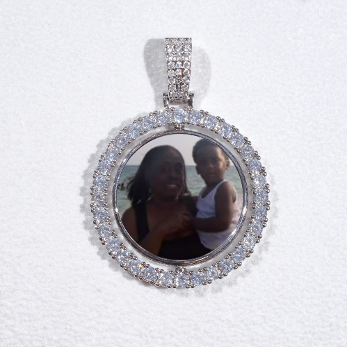 3D Spinning 2-Faced Custom Picture Pendant